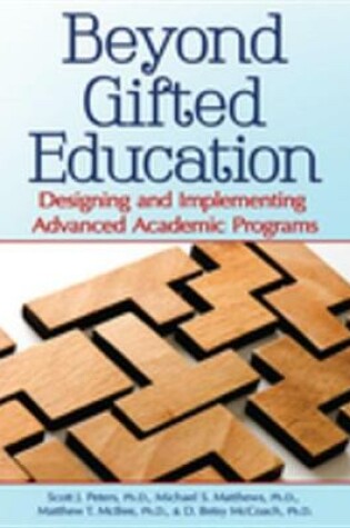 Cover of Beyond Gifted Education