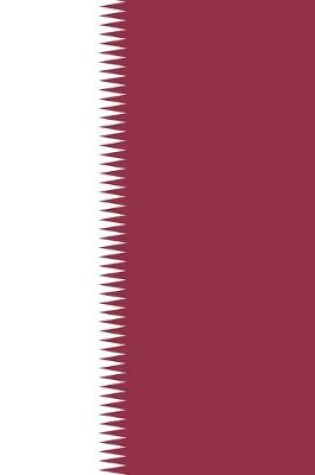 Cover of Qatar Travel Journal - Qatar Flag Notebook - Qatari Flag Book
