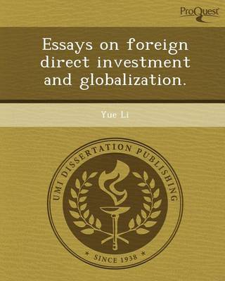 Book cover for Essays on Foreign Direct Investment and Globalization