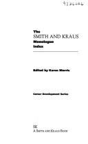 Book cover for The Smith and Kraus Monologue Index