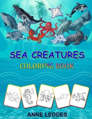 Book cover for Sea Creatures Coloring Book