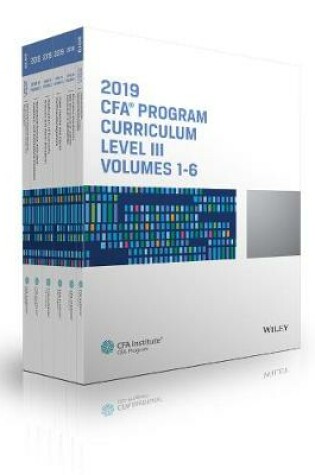 Cover of CFA Program Curriculum 2019 Level III Volumes 1–6 Box Set