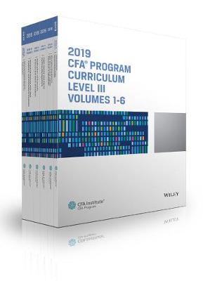 Cover of CFA Program Curriculum 2019 Level III Volumes 1–6 Box Set