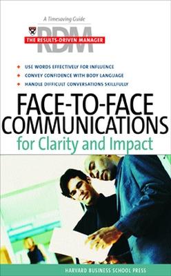 Cover of Face to Face Communications for Clarity and Impact