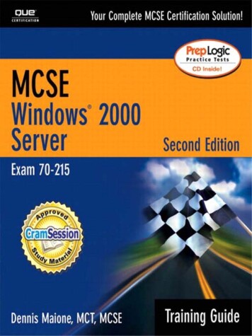 Book cover for MCSE Windows 2000 Server