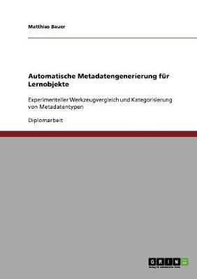 Book cover for Automatische Metadatengenerierung fur Lernobjekte