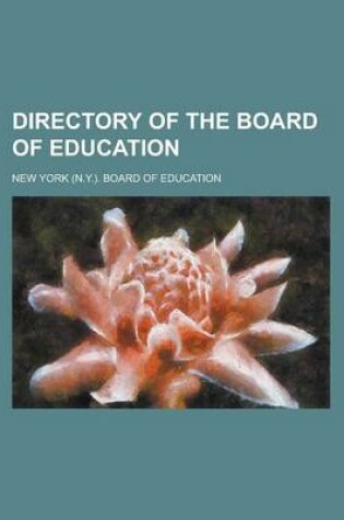 Cover of Directory of the Board of Education