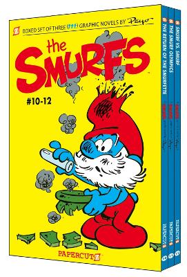 Book cover for The Smurfs Graphic Novels Boxed Set: Vol. #10-12