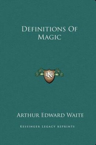 Cover of Definitions of Magic