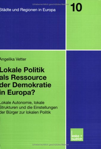 Cover of Lokale Politik ALS Ressource Der Demokratie in Europa?