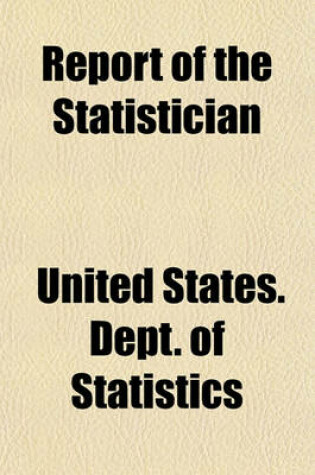 Cover of Report of the Statistician