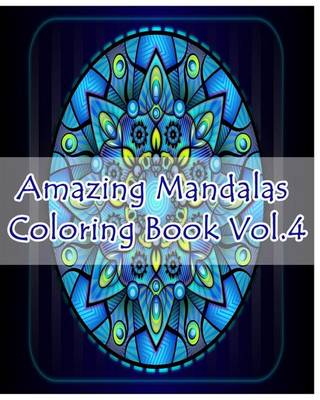 Book cover for Mandalas Coloring Book for Beginners Vol.4