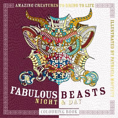 Cover of Fabulous Beasts Night & Day Colouring Book