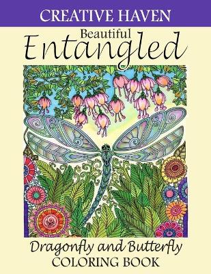 Book cover for Creative Haven Beautiful Entangled Dragonfly and Butterfly Coloring Book