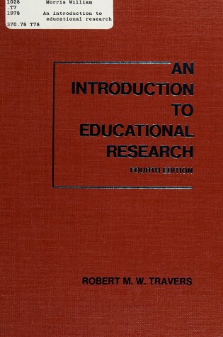 Cover of Introduction to Educational Research