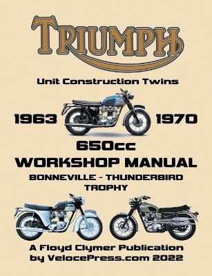 Book cover for TRIUMPH 650cc UNIT CONSTRUCTION TWINS 1963-1970 WORKSHOP MANUAL