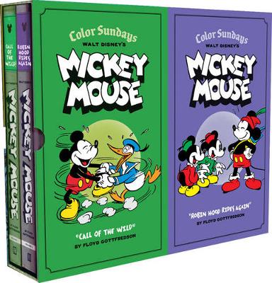 Book cover for Walt Disney's Mickey Mouse Color Sundays Gift Box Set: Call of the Wild and Robin Hood Rises Again