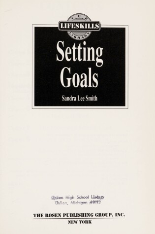 Cover of Setting Goals