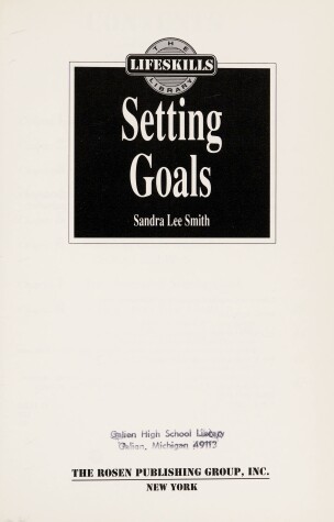 Book cover for Setting Goals