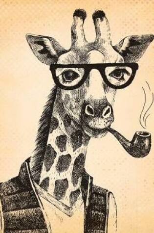 Cover of Journal Notebook Hipster Giraffe