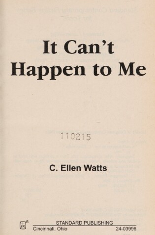 Cover of It Can't Happen to Me