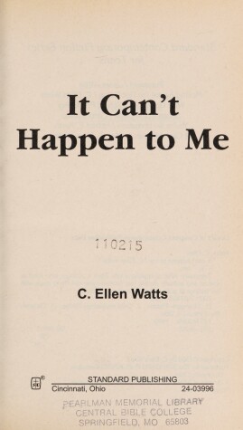 Cover of It Can't Happen to Me