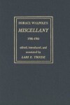 Book cover for Horace Walpole's "Miscellany" 1786-1795