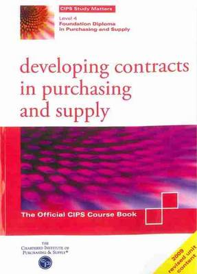 Book cover for Developing Contracts in Purchasing and Supply