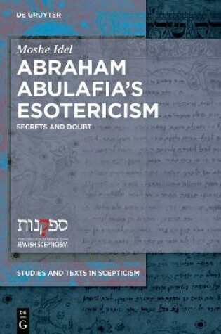 Cover of Abraham Abulafia's Esotericism