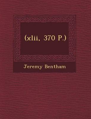 Book cover for (Xlii, 370 P.)