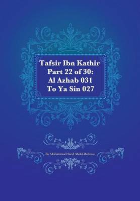 Book cover for Tafsir Ibn Kathir Part 22 of 30