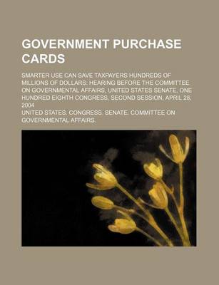 Book cover for Government Purchase Cards