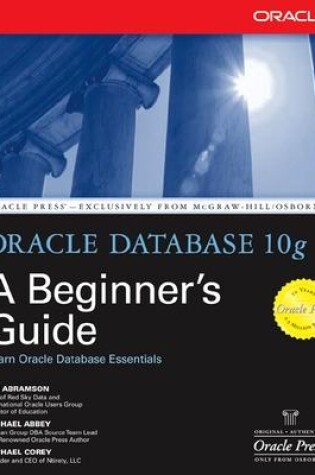 Cover of Oracle Database 10g: A Beginner's Guide