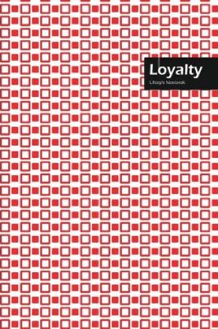 Cover of Loyalty Lifestyle, Creative, Write-in Notebook, Dotted Lines, Wide Ruled, Medium Size 6 x 9 Inch, 288 Pages (Red)