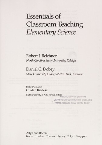 Book cover for Essentials Classroom Teaching