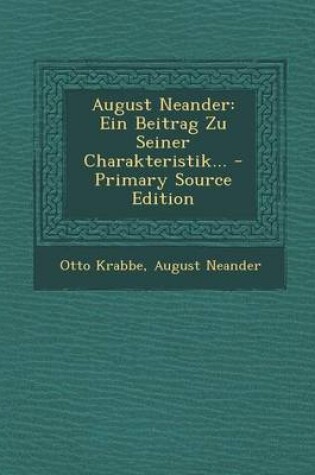 Cover of August Neander