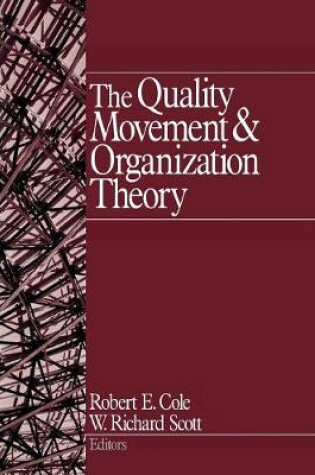 Cover of The Quality Movement and Organization Theory