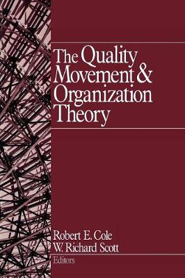 Book cover for The Quality Movement and Organization Theory