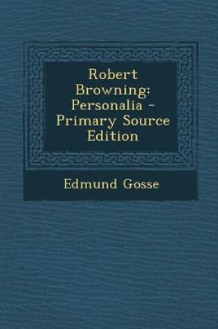 Cover of Robert Browning