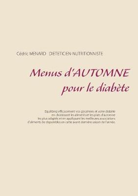 Book cover for Menus d'automne pour le diabète