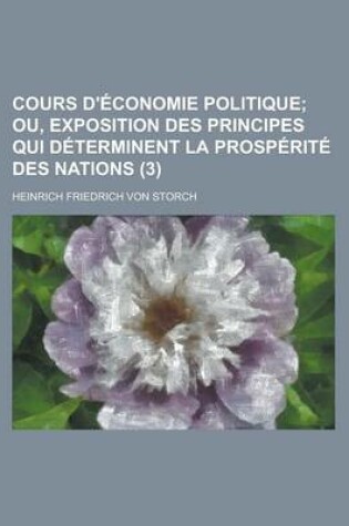 Cover of Cours D'Economie Politique (3)