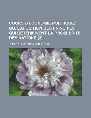 Book cover for Cours D'Economie Politique (3)