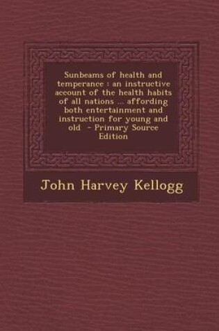 Cover of Sunbeams of Health and Temperance