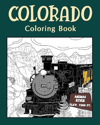 Book cover for Colorado Coloringฺ Book