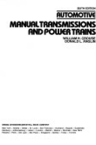 Cover of Automotive Manual Transmissions and Power Trains
