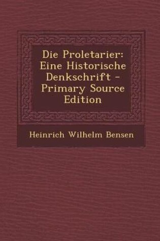 Cover of Die Proletarier