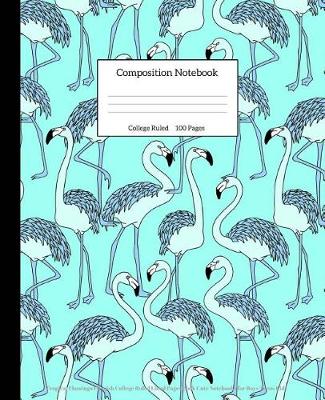 Book cover for Tropical Flamingo Flemish College Ruled Lined Pages Book Cute Notebooks for Boys Teens Kids