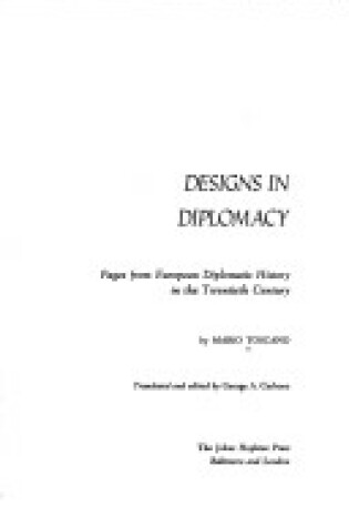 Cover of Designs in Diplomacy