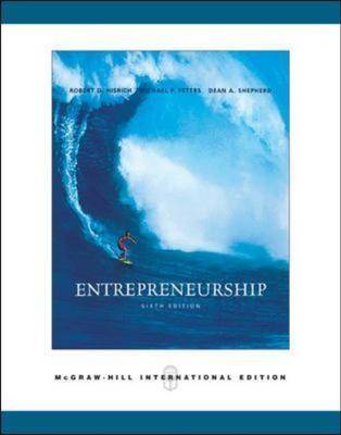 Book cover for Entrepreneurship