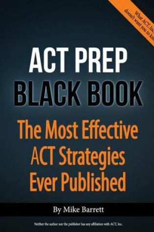 Cover of ACT Prep Black Book